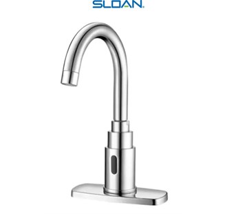  Sloan 2.2 GPM Deck Mounted Bathroom Faucet with Automatic Sensor Activation
